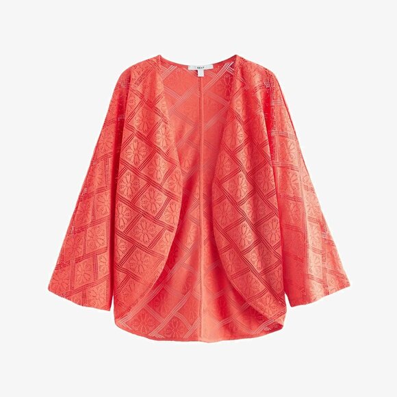 ☀️SUMMER SALE!☀️ NEXT DIRECT CORAL PINK CARDIGAN / COVER UP - BNWT - SZ XL - Picture 2 of 5